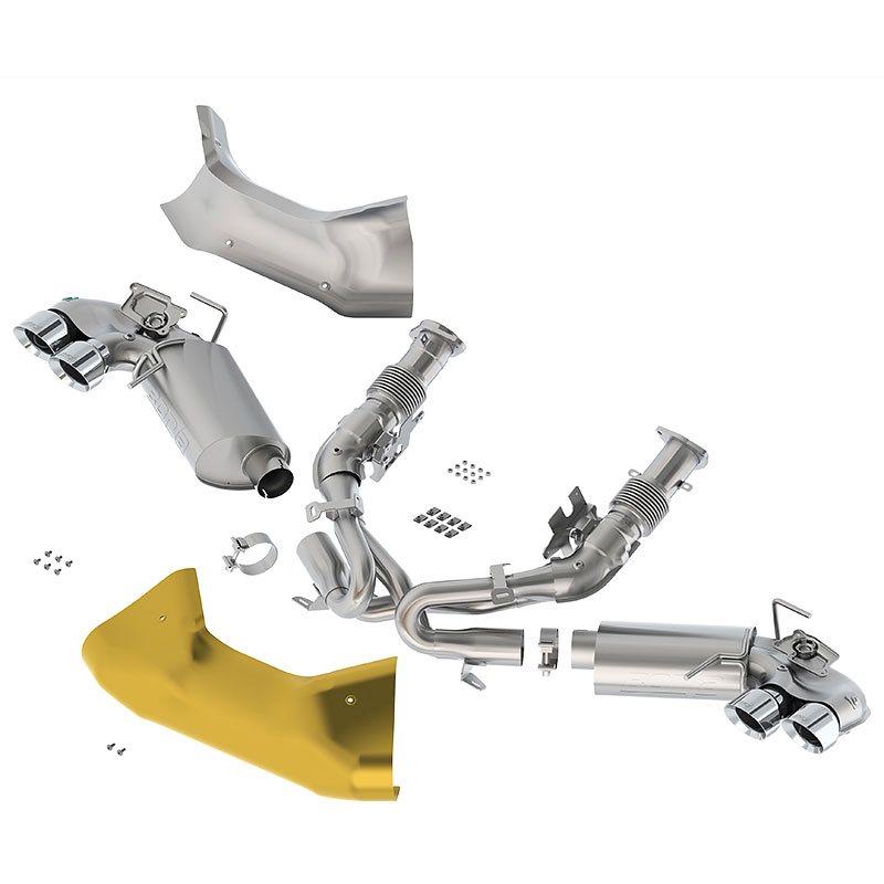 2023 C8 Corvette Exhaust Upgrade System | Cat-Back | Dual-Mode | Polished Stainless Tips | NPP