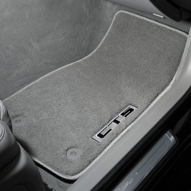 2019 CTS Sedan | Floor Mats | Titanium | First and Second Row | CTS Logo | Premium Carpet | Set of 4