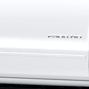 2017 Silverado 2500 Regular Cab Door Molding Package | Summit White