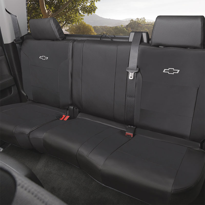 2019 Silverado 2500 Seat Covers Double Extended Cab Rear Black 23443854 - 2019 Chevrolet Silverado 2500 Seat Covers