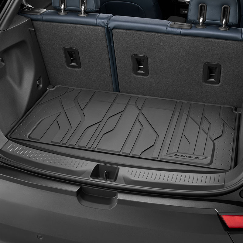 Chevrolet First- and Second-Row Premium All-Weather Floor Mats in Jet Black  with Bolt EV Script, 42333257