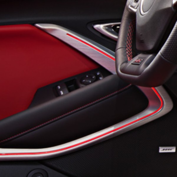 2017 Camaro Interior Trim Kit Jet Black Suede Door And