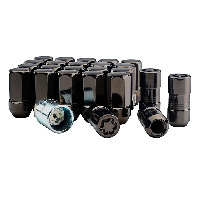 20pcs 2.32 Black 14mm X 1.50 Wheel Lug Nuts fit 1999 Cadillac Escalade May Fit OEM Rims Buyer Needs to Review The spec 