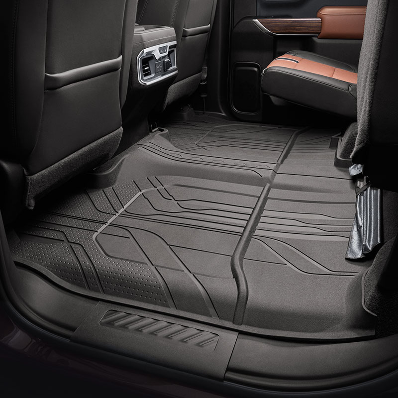 2025 Silverado 1500 | Floor Liners | Dark Atmosphere | Second Row | Double Cab | Interlocking | 2 Piece