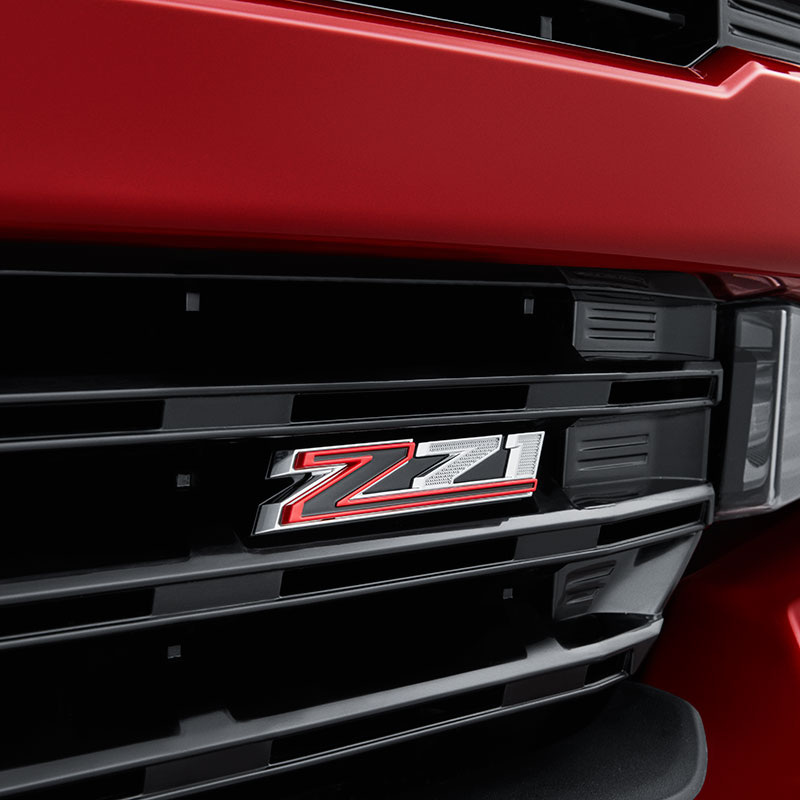 4pcs 2019-2021 Silverado Z71 Emblem Badge Front Black Red Bowtie LTZ Nameplate 