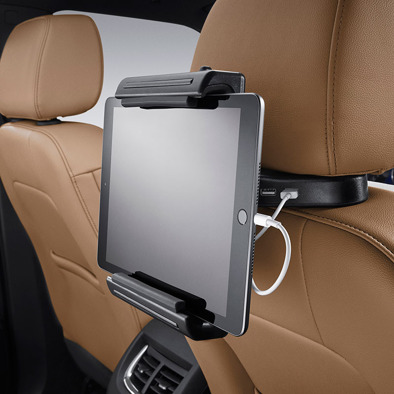 2018 Terrain Universal Tablet Holder | Rear Seat | Headrest Mount | Single  Unit | Integrated Power