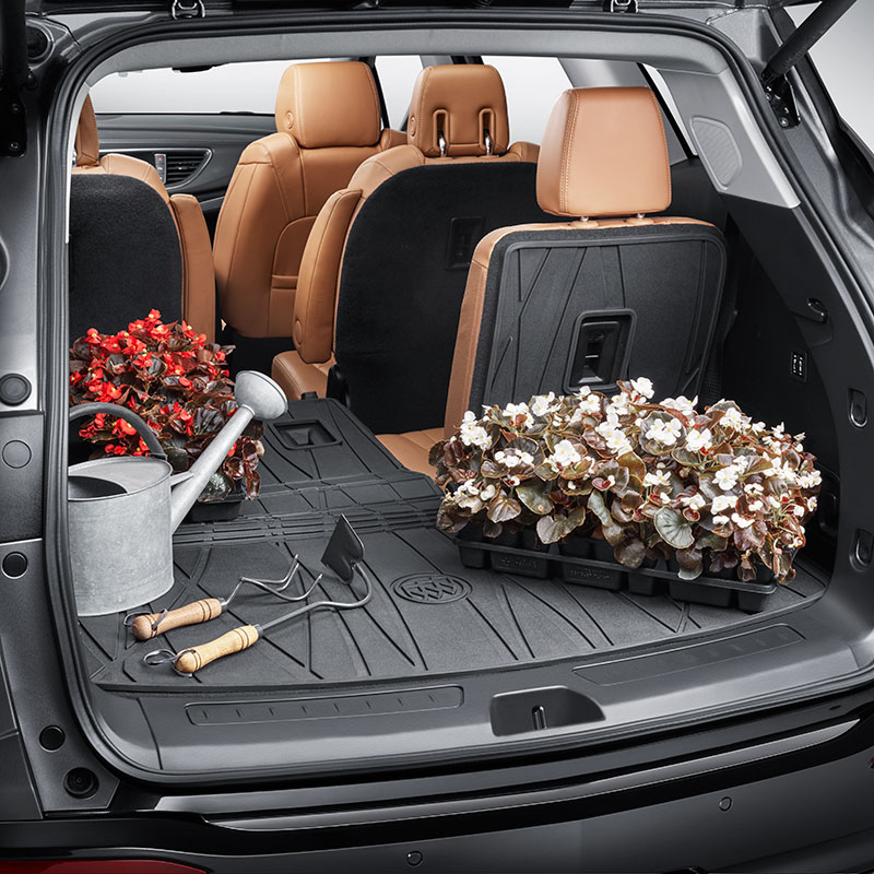 2021 Enclave Cargo Liner | Ebony | Integrated | All-Weather | Buick Logo