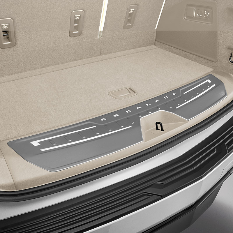 2023 Escalade ESV | Cargo Lift Gate Sill Plate | Illuminated | Whisper Beige Trim | Escalade Logo