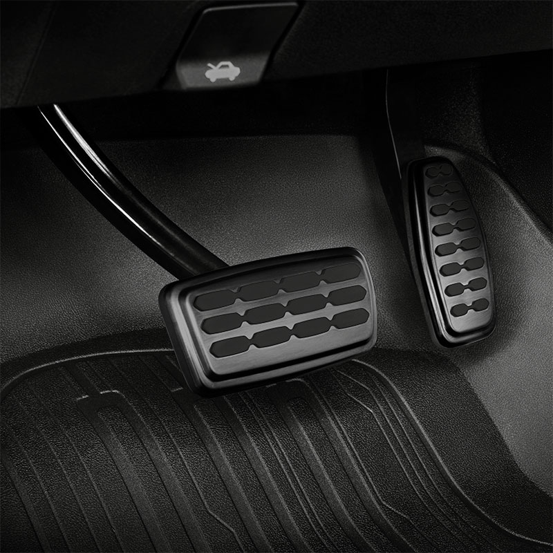 2022 Silverado 3500 | Accelerator and Brake Pedal Covers | Sport | Black Stainless Steel | Set of 2