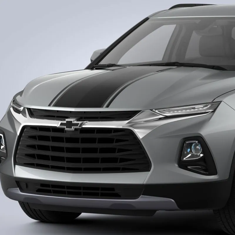 2024 Blazer | Rally Stripes | Black | Decal Package | Hood | Liftgate