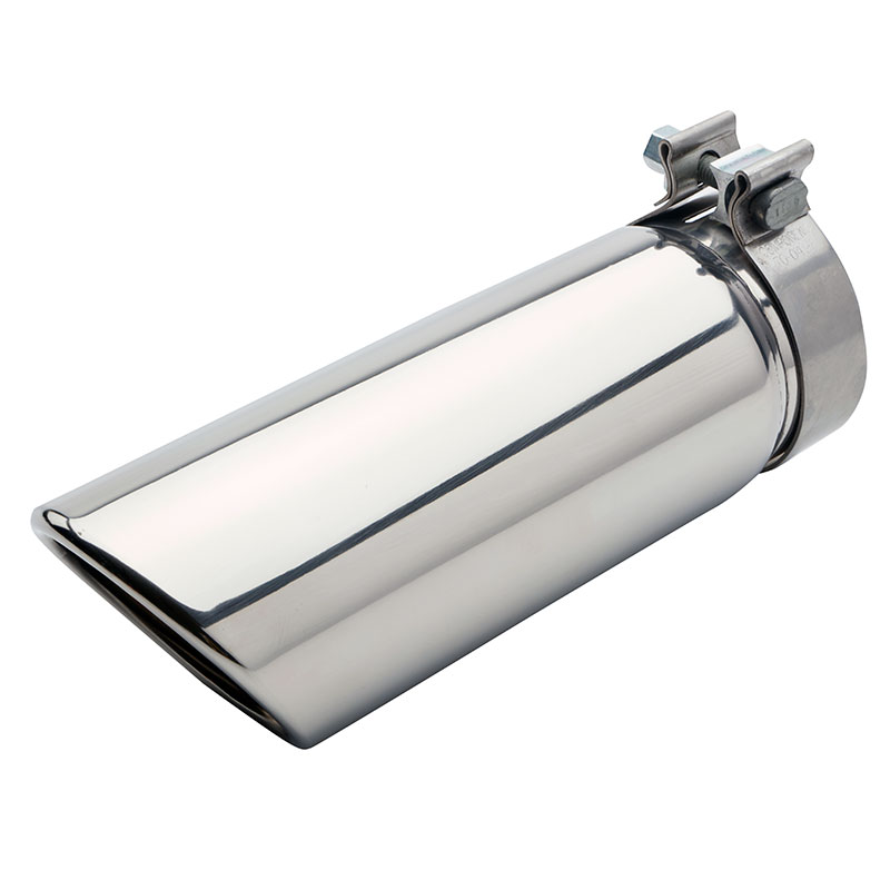 2024 Silverado 3500 | Exhaust Tip | Polished Stainless Steel | 6.6L Gas | Dual Wall | No Logo