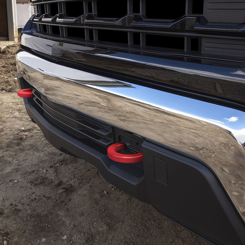 2022 Silverado 1500 | Recovery Hooks | Front | Performance Red | Tow Hooks  | J22 | Set of Two