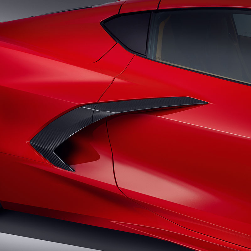 2023 C8 Corvette Stingray Intake Trim Kit | Visible Carbon Fiber | Set of 2 | RYQ