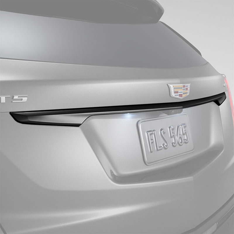 2023 XT5 | Liftgate Applique | Tailgate Bezel | Gloss Black | WITHOUT 180deg Rearview Camera