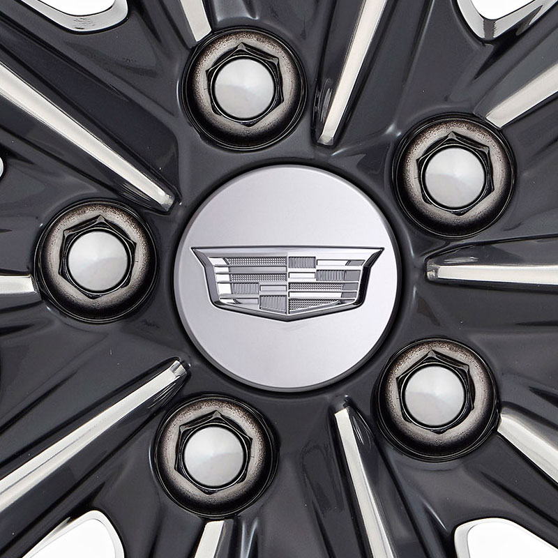 2026 CT5 | Wheel Center Cap | Silver | Monochrome Cadillac Logo | Single