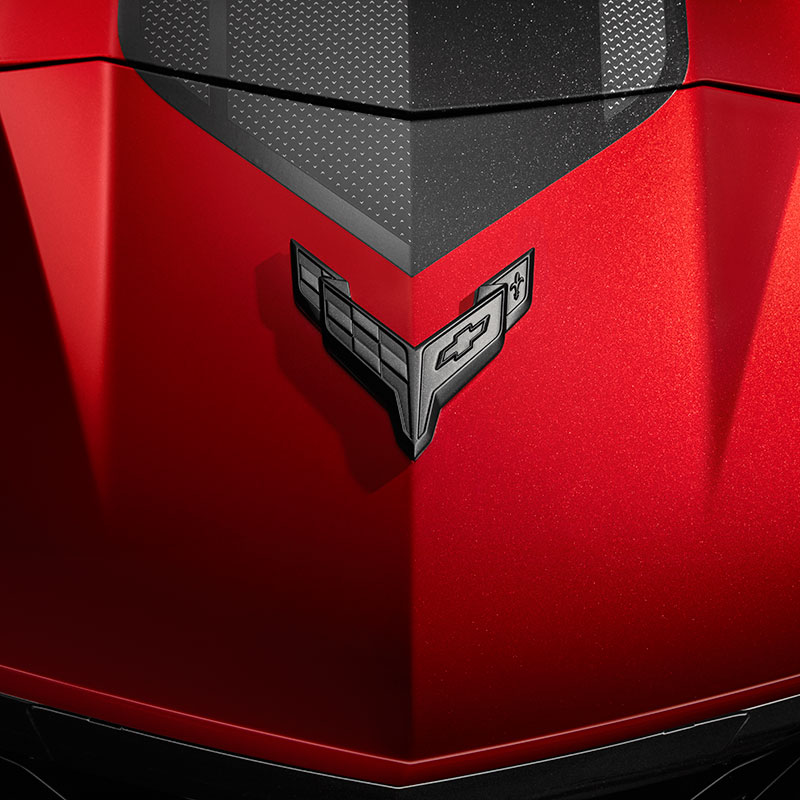 2023 C8 Corvette Z06 | Carbon Flash Metallic Crossed Flag Emblems | Convertible | Front and Rear | P