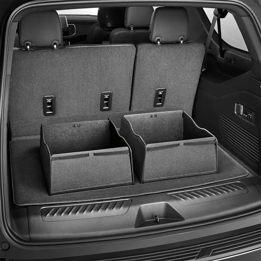 2024 Escalade ESV | Cargo Area Mat | Jet Black | Integrated Cargo Bins | Premium Carpet
