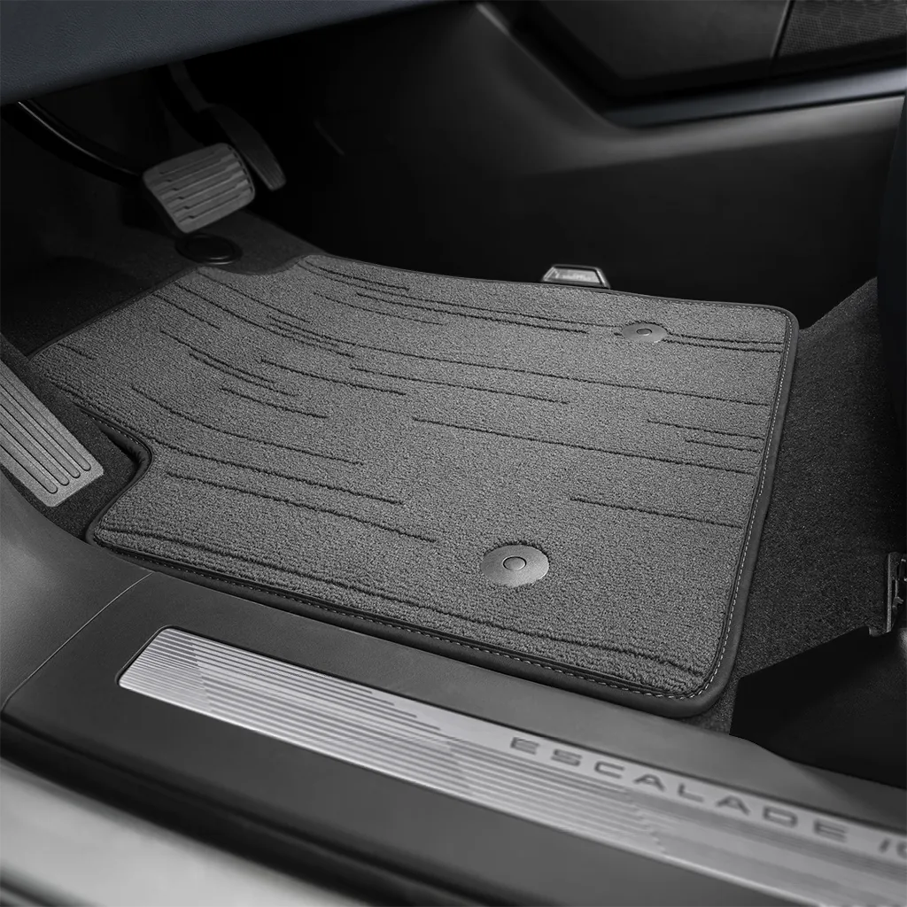 2025 Escalade IQ | Floor Mats | Dark Cinder Gray | Premium Carpet Inserts | Front | Second | Third | Set of 5