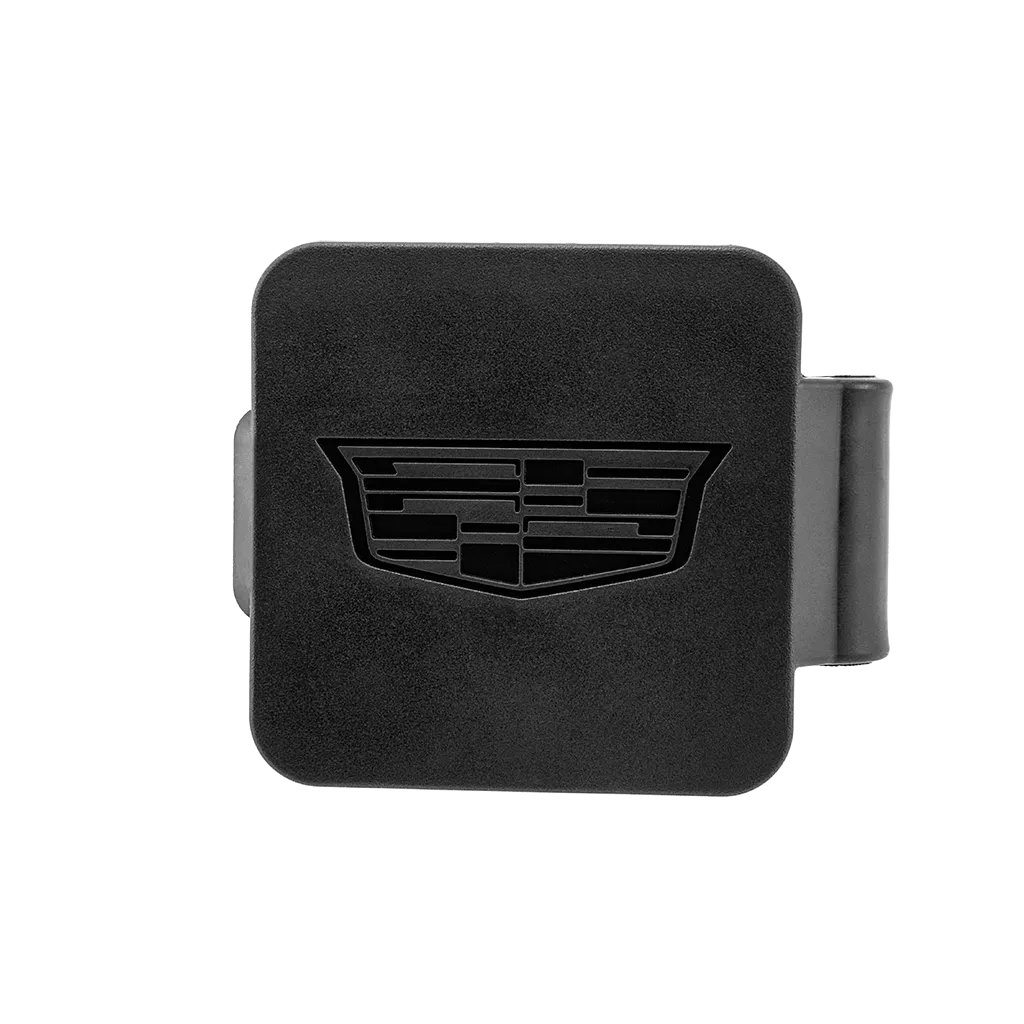 2025 LYRIQ | Trailer Hitch Receiver Cover | Black | Embossed Cadillac Logo