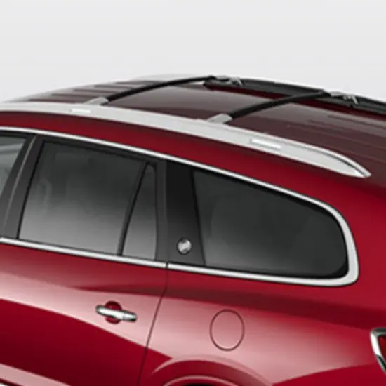 2017 Enclave Roof Rack Cross Rails | Black w/Chrome End Caps