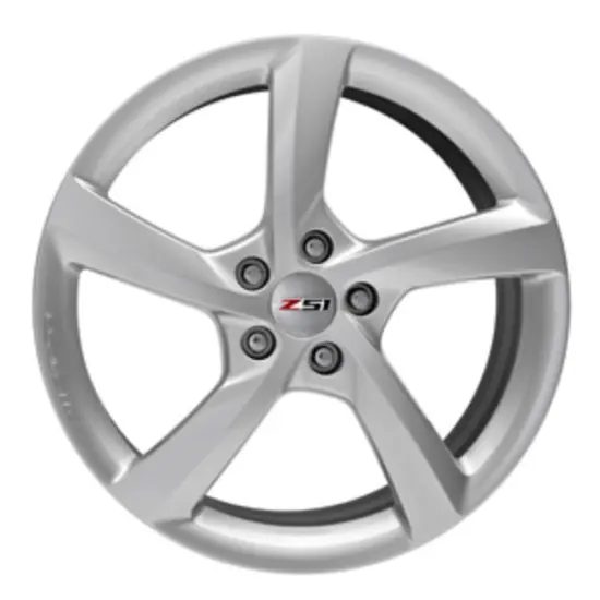 2019 Corvette Stingray 20-in Rear Wheel | Silver | 5-Spoke