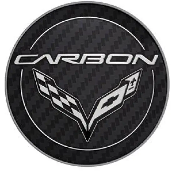 2019 Corvette Stingray Center Cap | Carbon Logo | Single