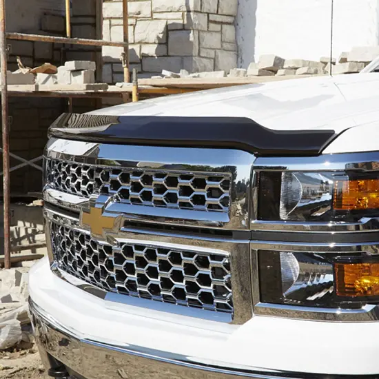 2015 Silverado 1500 Molded Hood Protector | Smoke Black