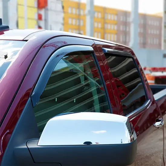 2015 Sierra 1500 | Window Vent Visors | Double Cab | In-Channel | Dark Smoke | Set of 4