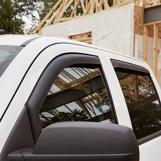 2017 Silverado 2500 Crew Cab | Window Vent Visors | Smoke Black | In-Channel | Set of 4