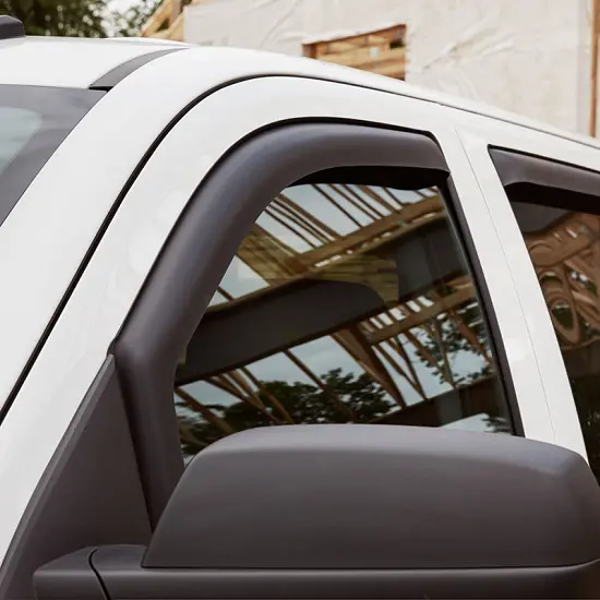 2017 Silverado 2500 Double Cab | Window Vent Visors | Smoke Black | In-Channel | Set of 4