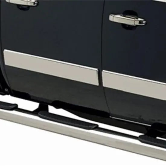 2017 Silverado 2500 Stainless Steel Rocker Panels Crew Cab 6ft 8in Bed