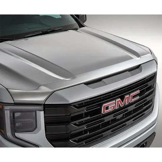 2025 Sierra 1500 | Hood Deflector | Chrome | Low Profile | Molded | Contoured Design