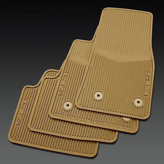 2019 CTS Sedan Floor Mats | Cashmere | Front and Rear Sets | CTS Script Logo | All Weather