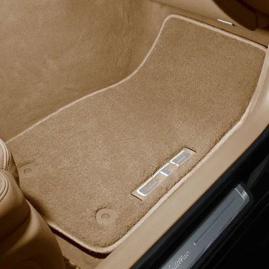 2019 CTS Sedan | Floor Mats | Cashmere | First and Second Row | CTS Logo | Premium Carpet | Set of 4