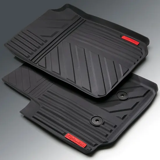 2017 Canyon Floor Mats | Front Row | Black | All Terrain Logo | Premium All Weather | Set of Two