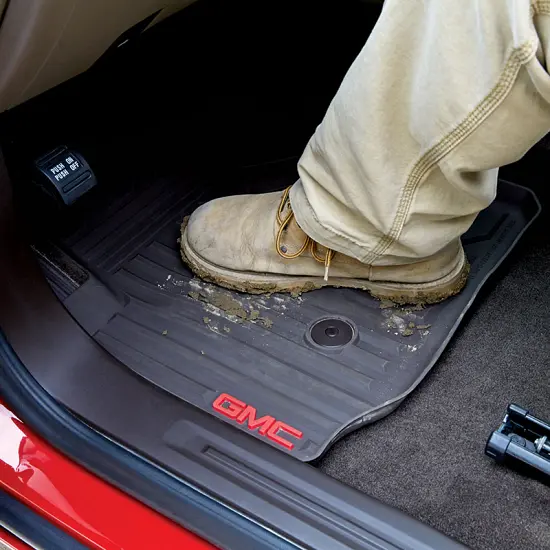 2017 Canyon Floor Mats | Front Row | Black | GMC Logo | Premium All Weather | Set of Two