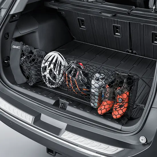 2018 Terrain | Cargo Area Net | Black | Vertical | Envelope Style | Zippered Storage Pouch | GMC Logo
