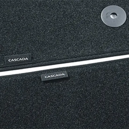 2017 Cascada Front and Rear Carpeted Floor Mats | Jet Black