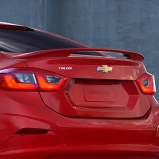 2018 Cruze Flush Mount Rear Spoiler | Siren Red Tintcoat