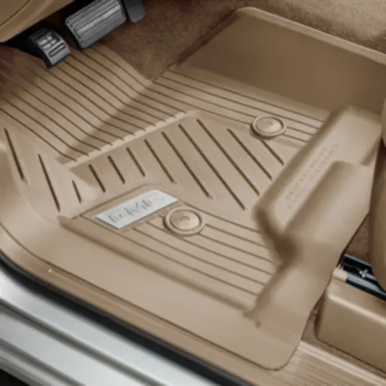 2018 Yukon XL Floor Liners | Dune | Front Row | Center Console | GMC Logo