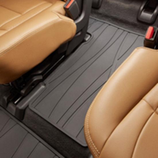 2022 Enclave | Floor Mats | Ebony | Third Row | All Weather | 2nd Row Captains Chairs | One-Piece | Single