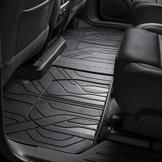 2018 Traverse | Floor Liners | Black | Second Row | 2nd Row Captain Chair Seating | Pair
