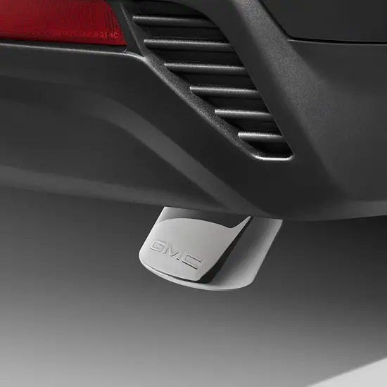 2021 Yukon | Exhaust Tip | Polished Stainless Steel | 5.3L | Angle Cut | Dual Wall | GMC Logo