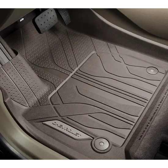 2019 Traverse | Floor Liners | Dark Atmosphere | Front Row | Chevrolet Script Logo | Pair