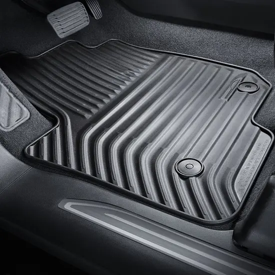 2025 Silverado 3500 | Floor Mats | Black | Front Row | Regular Cab | Premium All-Weather | Set of 2