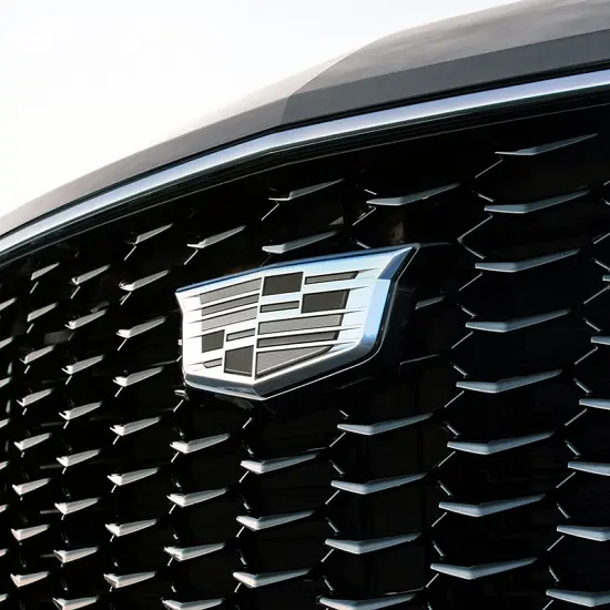 2021 XT4 Emblems | Grille and Liftgate | Monochrome Cadillac Logo | Set of Two