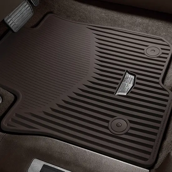 2021 Escalade ESV | Floor Mats | Dark Atmosphere | All-Weather | Front Row | Cadillac Logo | Pair
