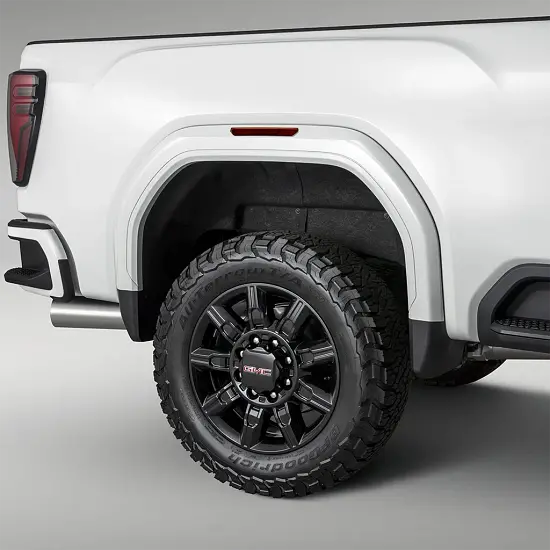 2020 Sierra 3500 | Fender Flare Set | White Frost Tricoat | Front and Rear | SRW | Set of 4
