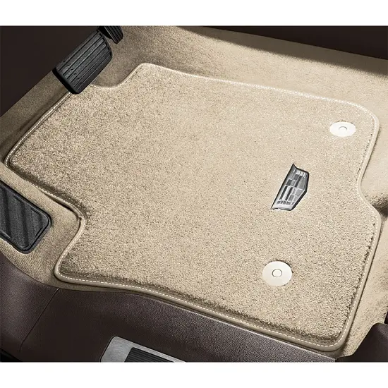 2024 Escalade ESV | Floor Mats | Parchment | Premium Carpet | Front and Second Rows | Cadillac Logo
