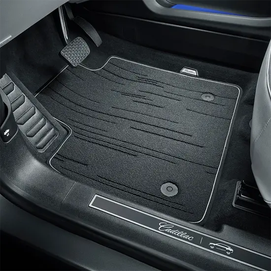 2026 LYRIQ | Floor Mats | Noir | Premium Carpet | Front and Rear | Cadillac Script Logo | Set of 4